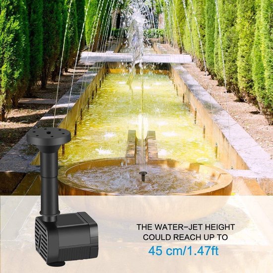 6.5L Solar Well Waterpomp High Power 12V DC Zonne-energie Dompelpomp voor Irrigatie Vijver Remote Water Behoeften(Zwart