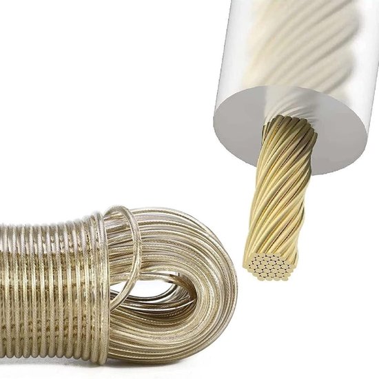 Waslijndraad 3mm met staalkern - lengte 30 meter kopen? Schoonmaakartikelen