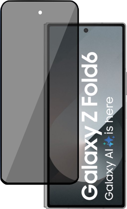Protecteur d'écran privé adapté au Samsung Galaxy Z Fold 6 Protecteur d'écran - Verre de protection de confidentialité - Privacy Proteqt+