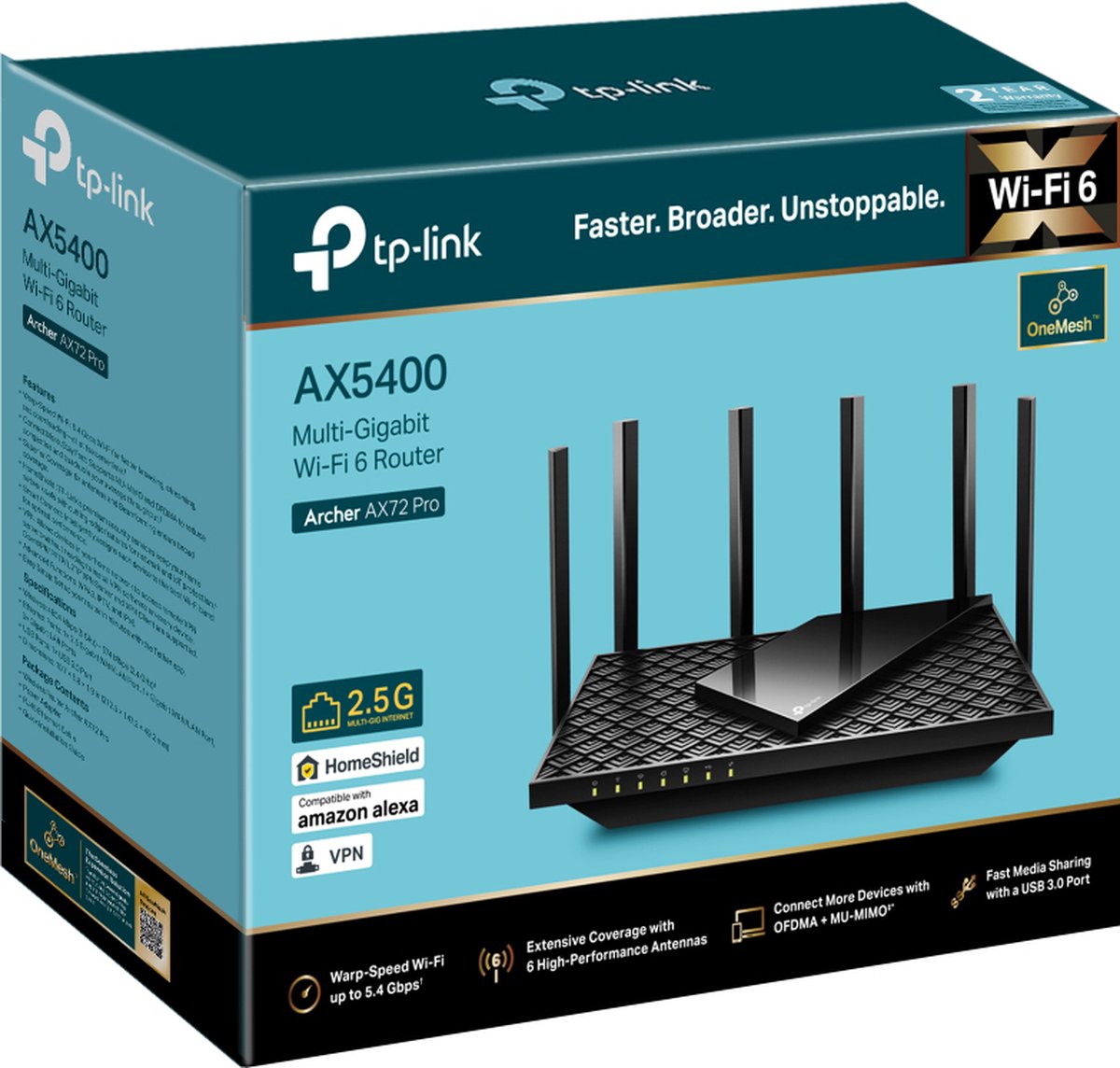 TP-Link Archer AX72 Pro - Gaming Router thumbnail 6