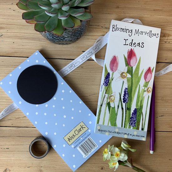 Foto: Alex clark magnetic notepad or to do list magnetisch notitieblok bloemen blooming marvellous ideas 