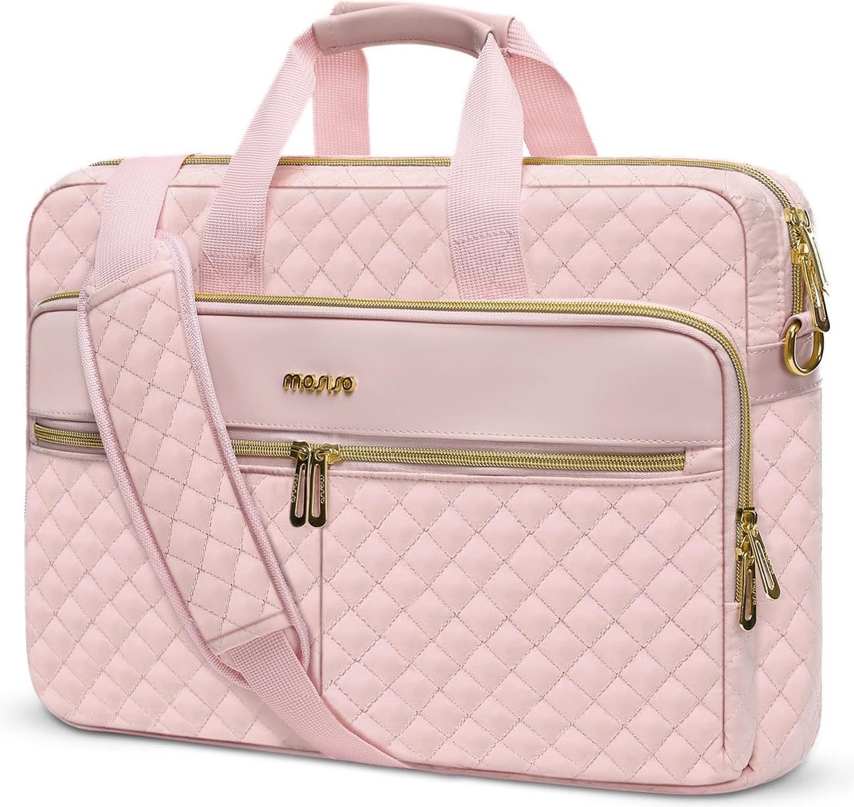 Mobigear Sand Sacoche Ordinateur Portable 13 - 14 Pouces Sacoche Ordinateur Poignée - Rose 561239