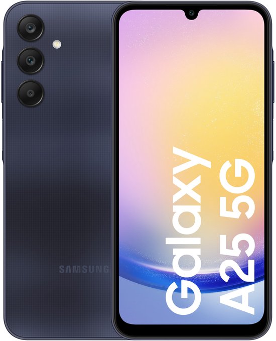 Samsung Galaxy A25 5G 黒 Samsung Galaxy A25 5G - 128GB opslag - Super AMOLED scherm - Zwart