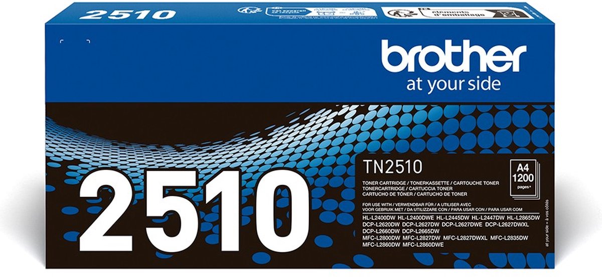 Brother Tonercassette TN-2510 TN2510 Origineel Zwart 1200 bladzijden