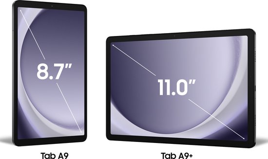 Samsung Galaxy Tab A9 4G LTE - 8.7 inch - 64GB opslag - Grafiet | bol