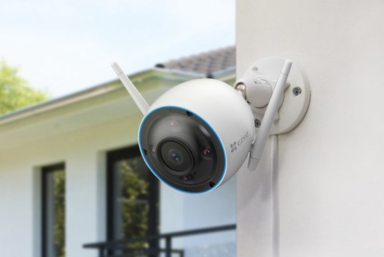EZVIZ H3 2K Slimme Buitenbeveiligingscamera – Ultra 2K Resolutie, Kleurrijk Nachtzicht, AI-Mensdetectie, Tweeweg Audio - Wit — afbeelding 4