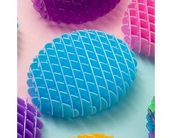 Cliste Nieuw Fidget Worm Speelgoed - 4x - Gloed in het donker - Vormveranderend Worm Speelgoed voor Kinderen - Blauw Popping Worm Rekbaar Speelgoed - Squishy Ball Knijpspeeltje - Antistress Speelgoed voor volwassenen/tieners/kinderen