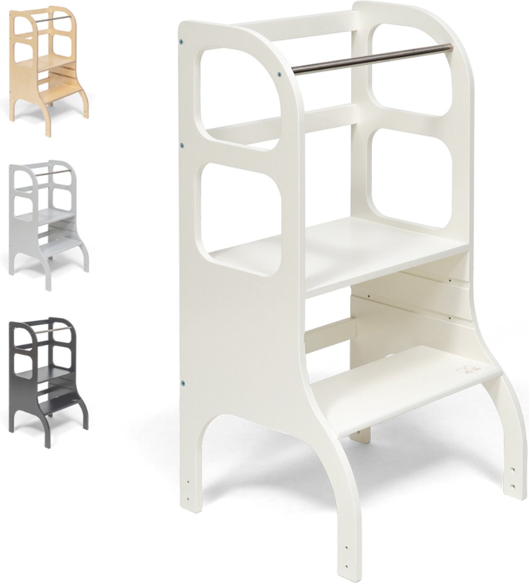 Ette Tete Step Up - Leertoren - In hoogte verstelbaar - Learning Tower - Montessori inspired - Keukentrap - Keukenhulp - Leerstoel - Veilig - Duurzaam