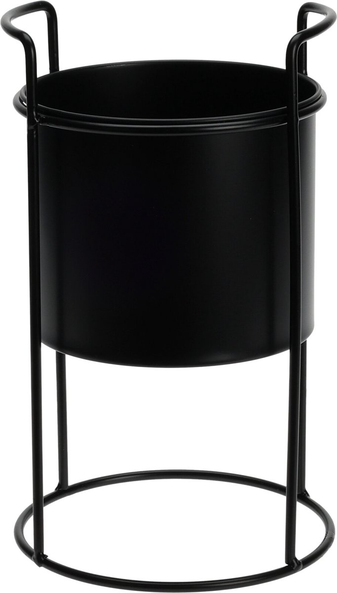 BLOEMPOT STANDAARD POT ZWART 20CM