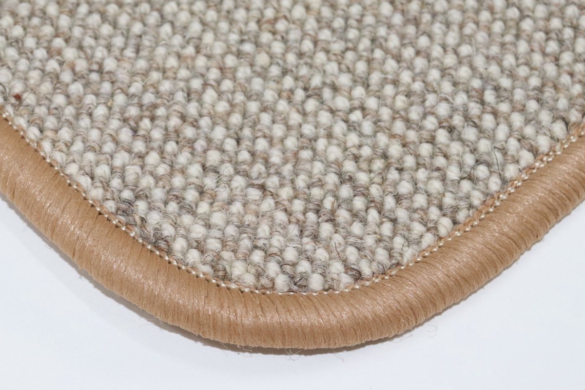 PRIMA - Wollen Vloerkleed - Naast bed/bank - Warme voeten - Loper - Keukenmat - Diva - beige - ecru - 40x150cm