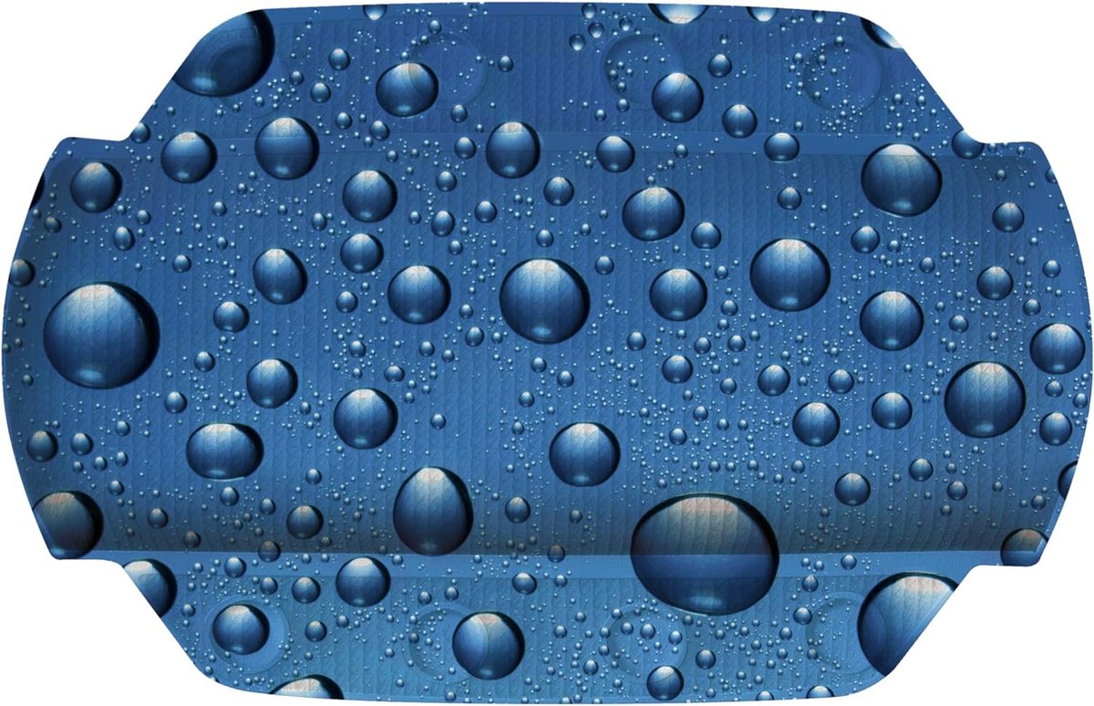 Bubble nekkussen, polyvinylchloride, marineblauw, 32x22 cm