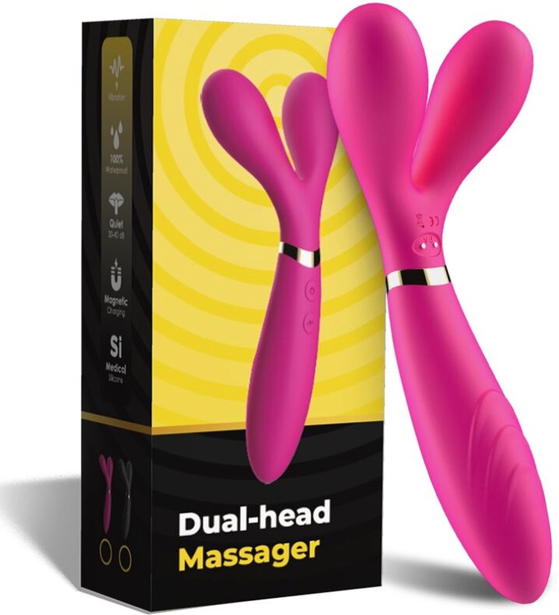 Goedkoopste ARMONY - Y-WAND MASSAGER & VIBRATOR DOUBLE HEAD FUCHSIA
