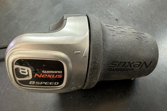 Foto: Shimano draaiversteller nexus c6000 8s cj 8s20 zilver