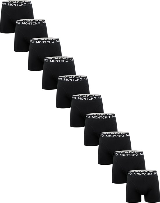 MONTCHO – Dazzle Series – Boxershort Heren – Onderbroeken Heren – Boxershorts – Ondergoed – Midnight Core – 10 Pack – Maat: (S – XXL)