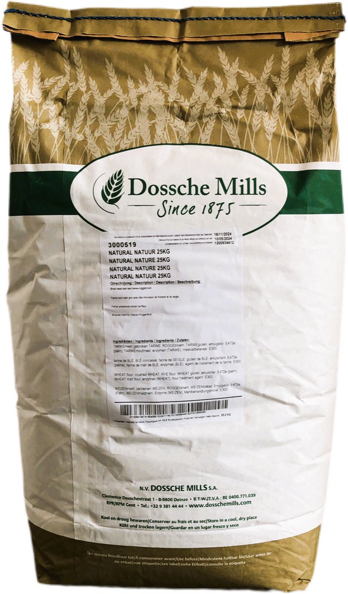 Natural Natuur 25kg - brood bakken - bakingrediënt - bloem