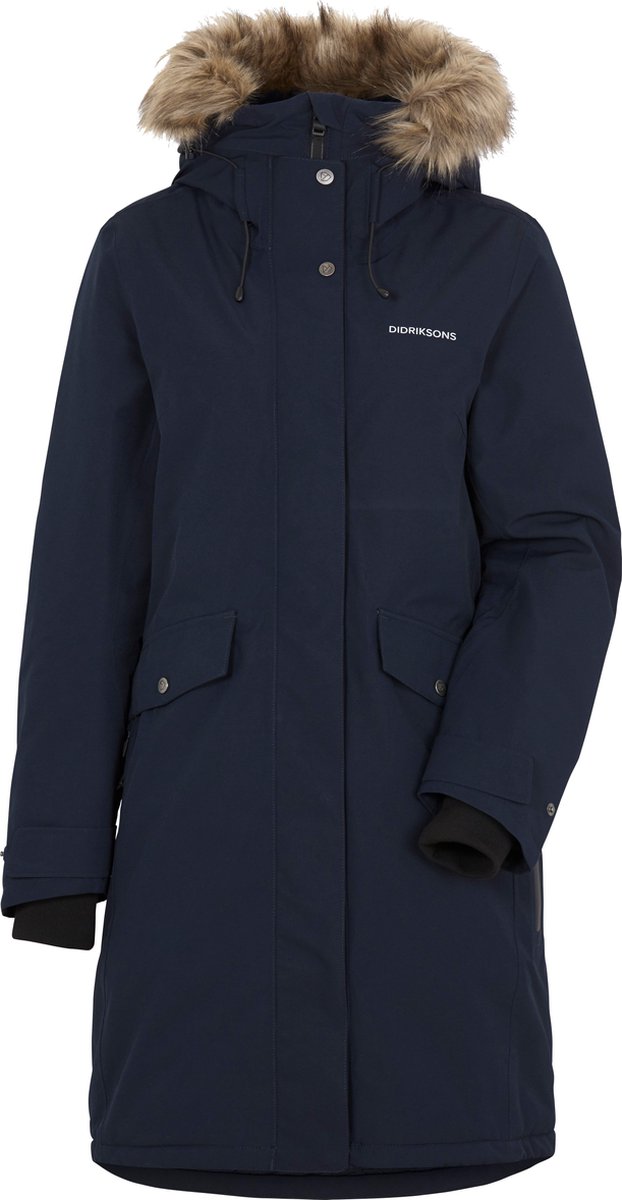 Didriksons ERIKA WNS PARKA 3 Dames Outdoorjas Dark Night Blauw