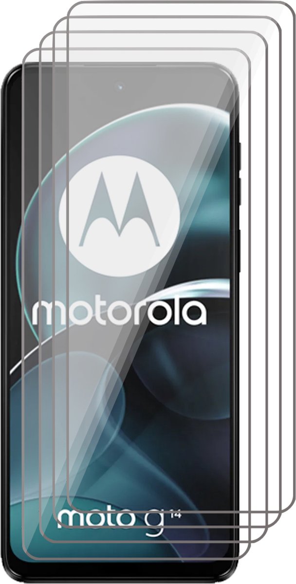 Screenprotector geschikt voor Motorola Moto G14 - 4x Glas Screen Protector