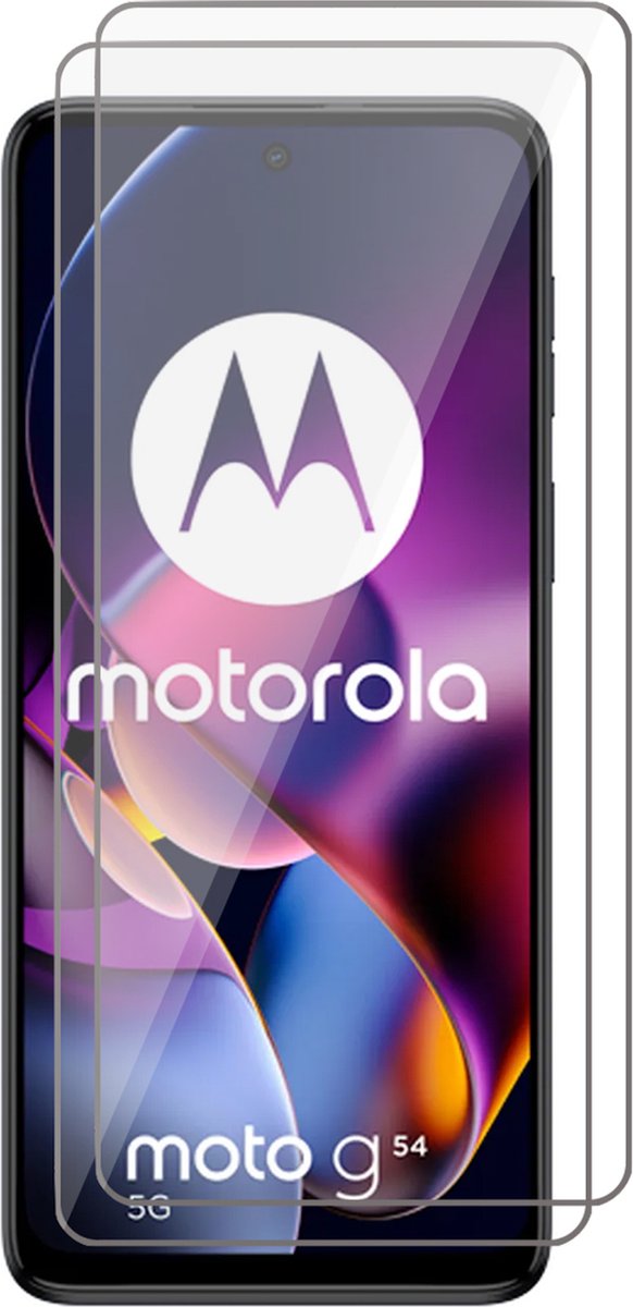 Screenprotector geschikt voor Motorola Moto G54 - 2x Glas Screen Protector