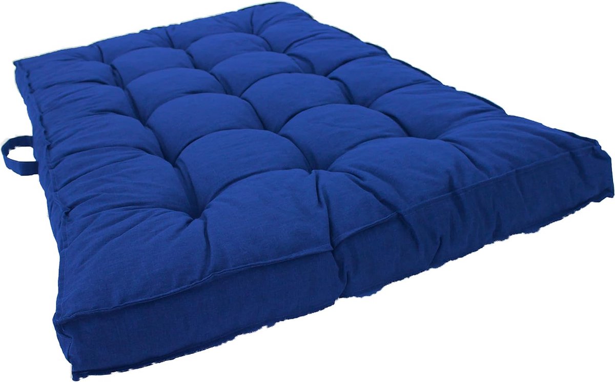 Blauw loungekussen van Ambientehome voor palletmeubelen, 120 x 80 cm