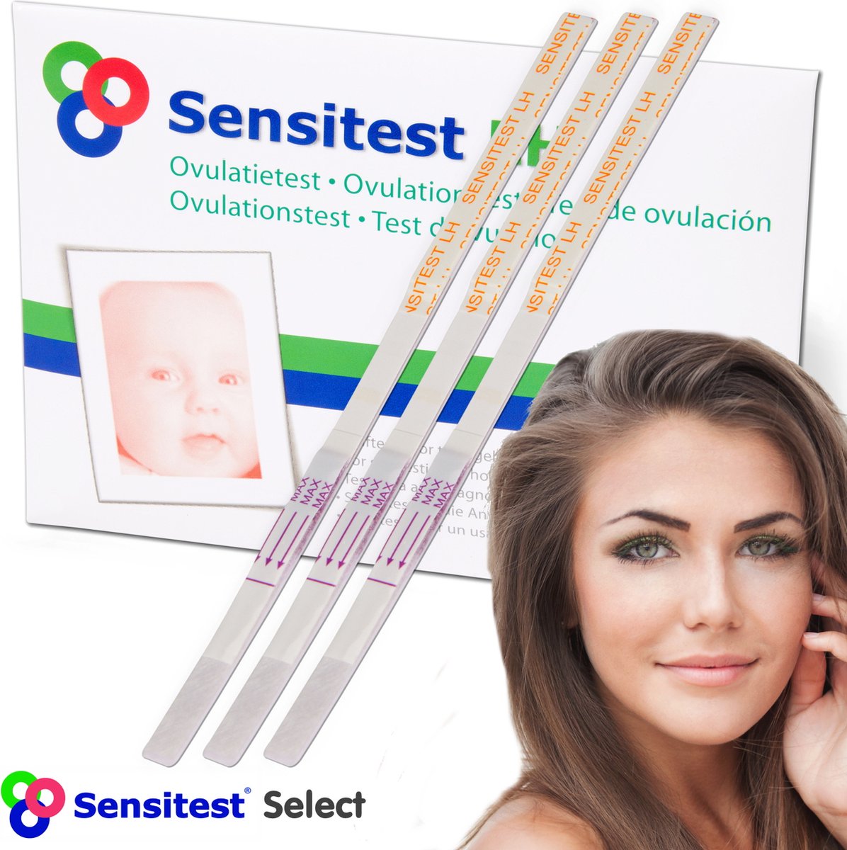 Sensitest Ovulatietesten Select • XL Pakket 24 stuks • Vergroot je kans om zwanger te worden • Snelle verzending op Prijzenvolger.com