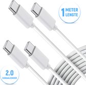 Bol.com 2 Hoge kwaliteit USB-C Kabel’s - Oplaadkabel Datakabel Snellader Type C Kabel 2.0 Signaal Transmissie - Samsung iPhone H... aanbieding