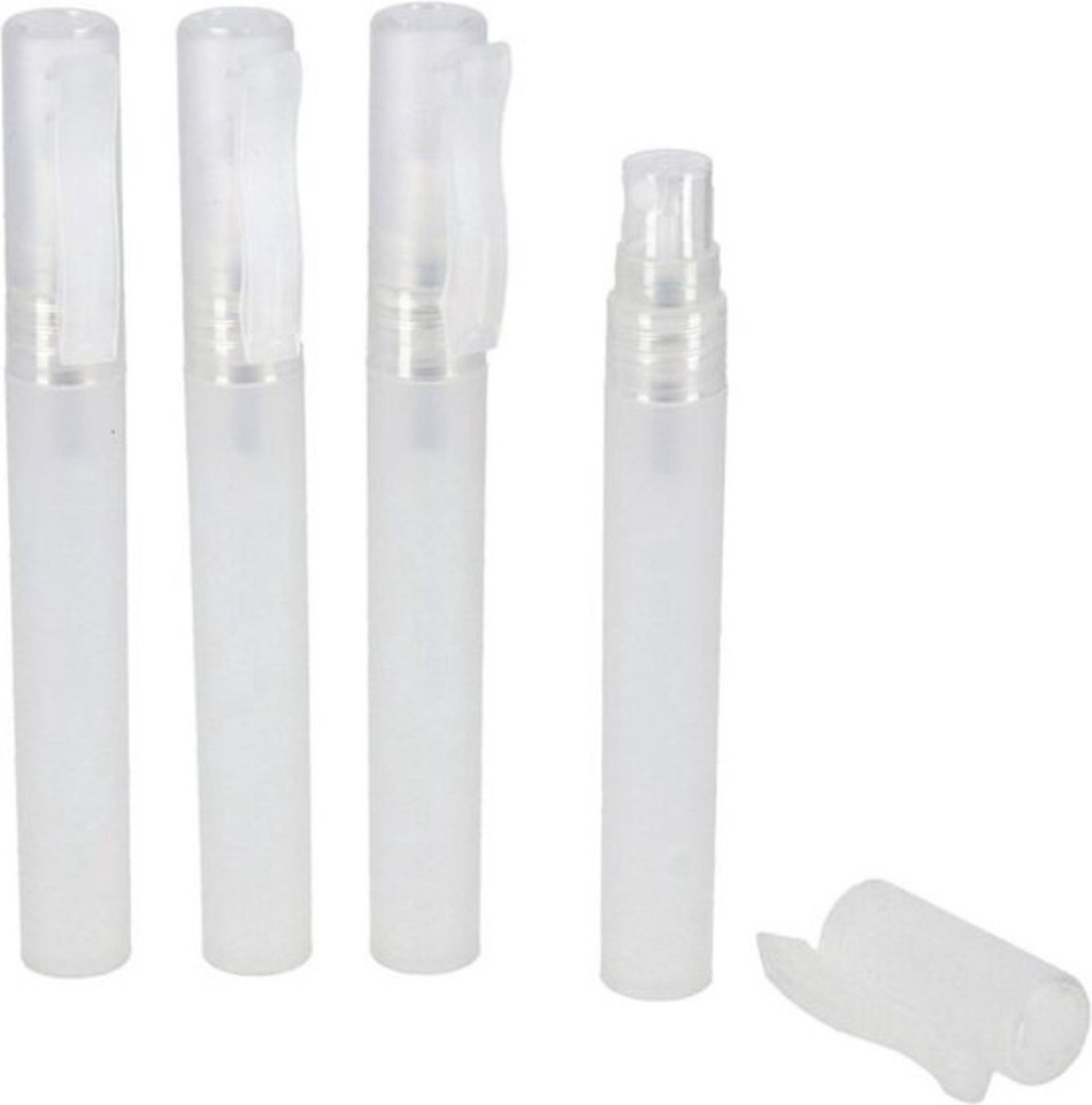 Goedkoopste Sprayflacon 4 stuks - 10 Ml 13 X 2 X 1,5 Cm - Transparant