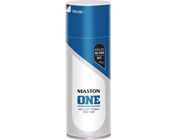 Maston ONE - spuitverf - mat - signaalblauw (RAL 5005) - 400 ml - spuitbus verf blauw