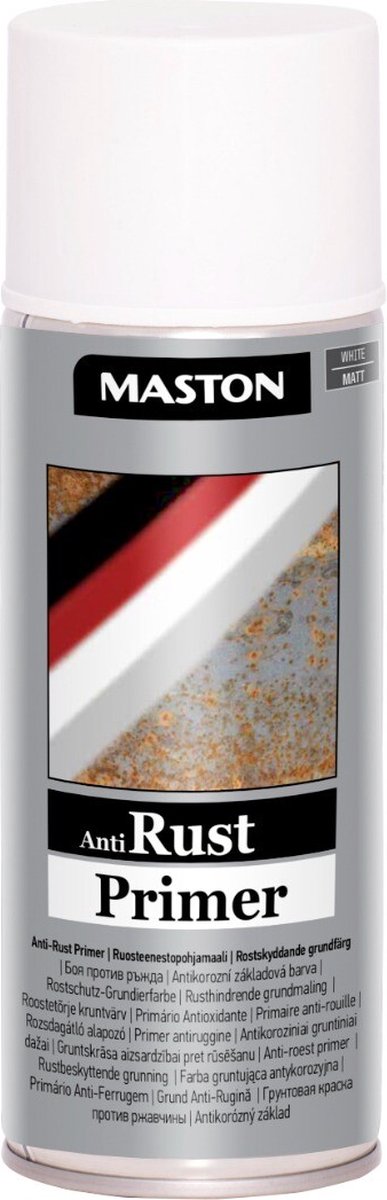Maston Anti-Roest Primer - Wit - spuitverf - 400 ml - spuitbus verf