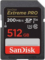 Bol.com SanDisk Extreme PRO SDXC-kaart 512 GB Class 10 UHS-I Schokbestendig Waterdicht aanbieding