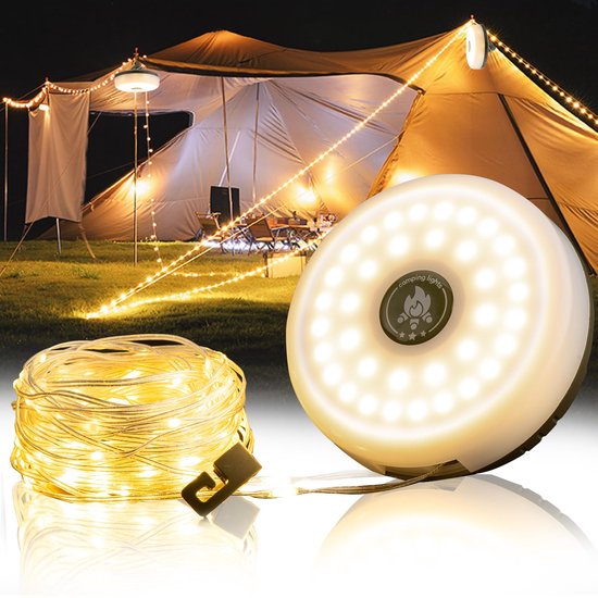 Foto: Viatel led camping lamp strip sfeer 10m lengte waterdicht recyclebaar licht riem outdoor tuindecoratie lamp voor tent kamer