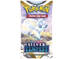 Pokemon sword shield silver tempest boosterpack (1stuk) 1 pakje bevat 10 game cards