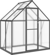 Bol.com vidaXL - Tuinkas - met - basisframe - 169x114x195 - cm - aluminium - antracietkleur aanbieding