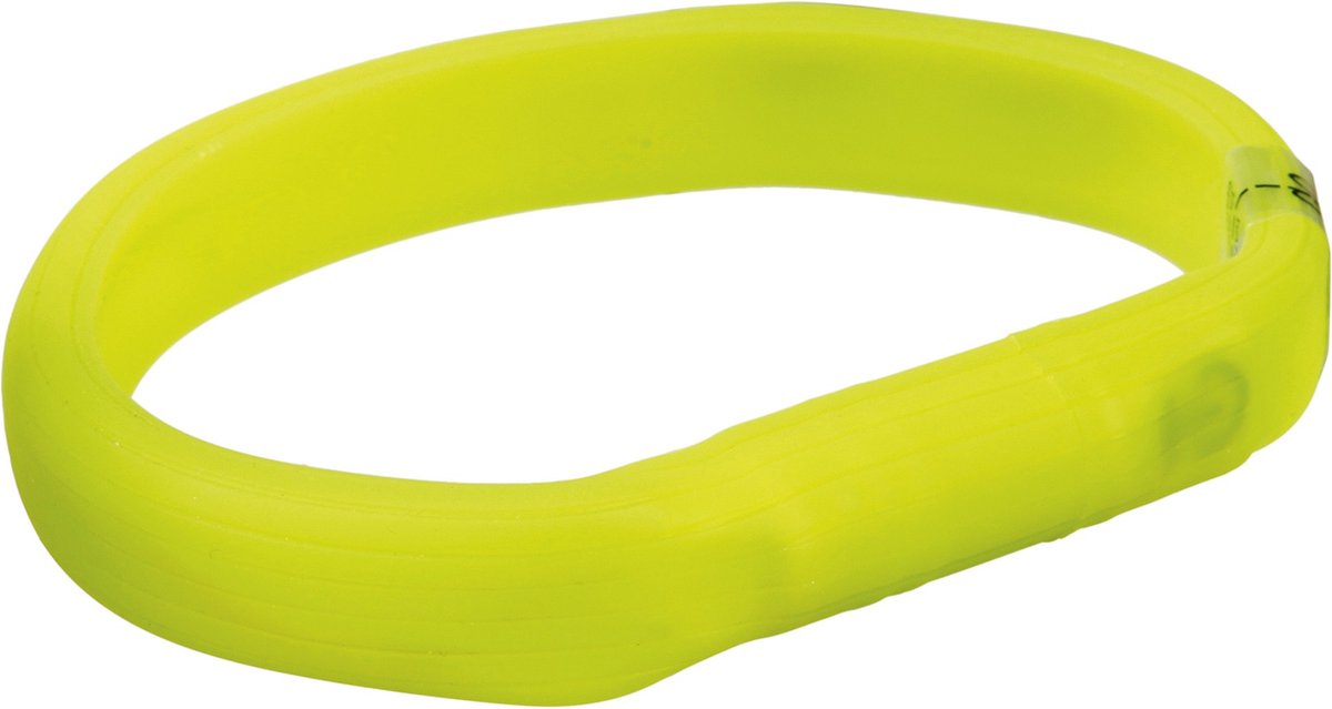 L-XL: 70cm / 18 mm Trixie USB Lichthalsband Groen