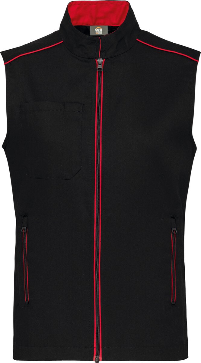 WK. Designed To Work Gilet Day To Day WK6148 - BLACK / RED - 5XL
