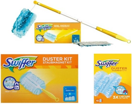 Swiffer Duster + XXL Duster Dust Magnet Kit DELUXE avec 12 ajouts