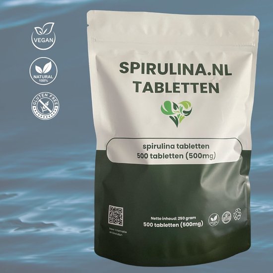 Spirulina.nl - spirulina tabletten 500mg - 500 tabletten