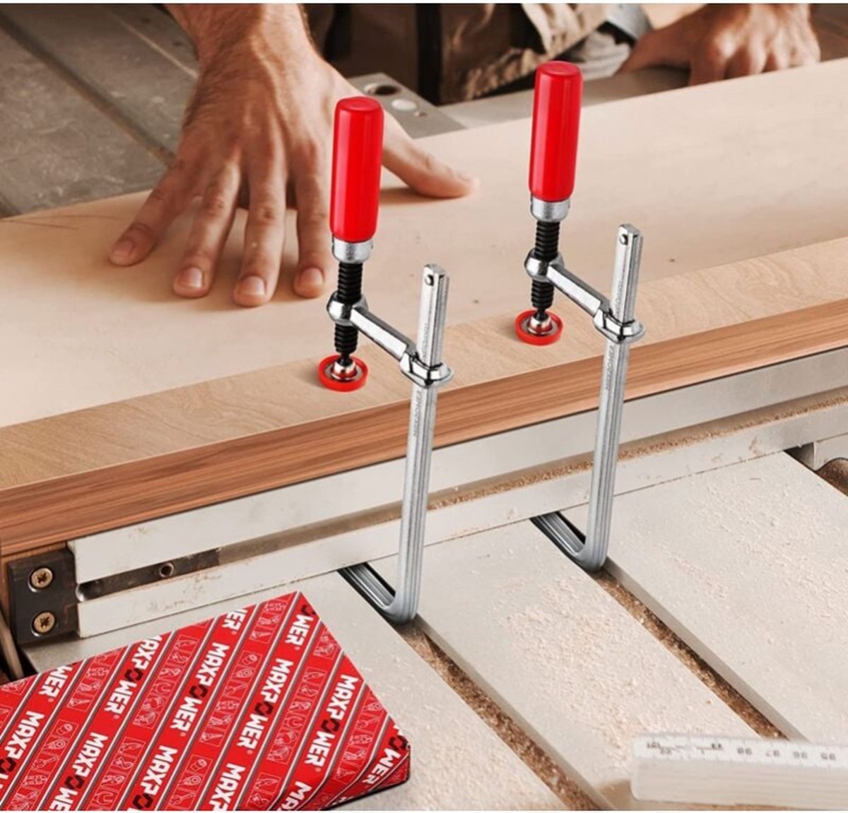 Serre-Joint Rapide Rail MFT - Force 280 Kg - Ouverture 200 Mm Profondeur 60 Mm - Idéal Assemblage Meuble