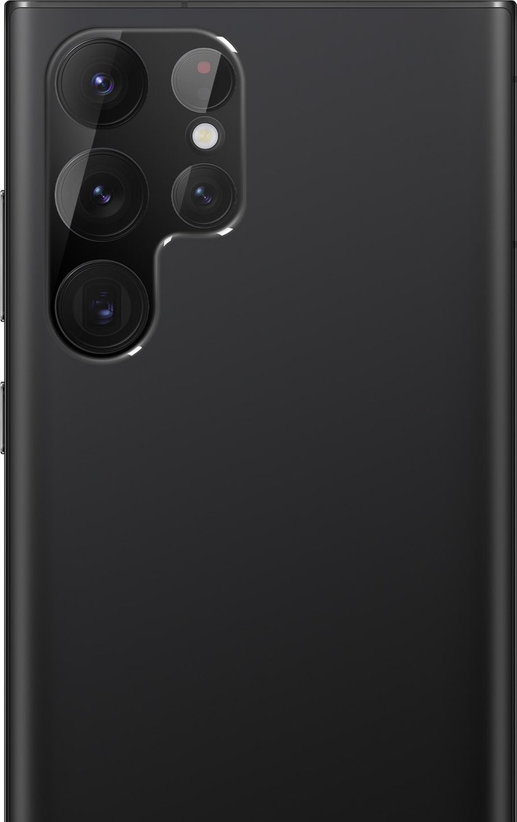 CameraGeschikt voor Samsung Galaxy S22 Ultra Gehard Glas 9H Imak Contour Zwart
