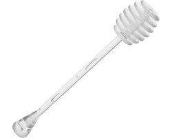 1x cuillère à miel en plastique 17 cm - Articles de cuisine - Cuillère à miel / louche à miel - Cuillère à miel