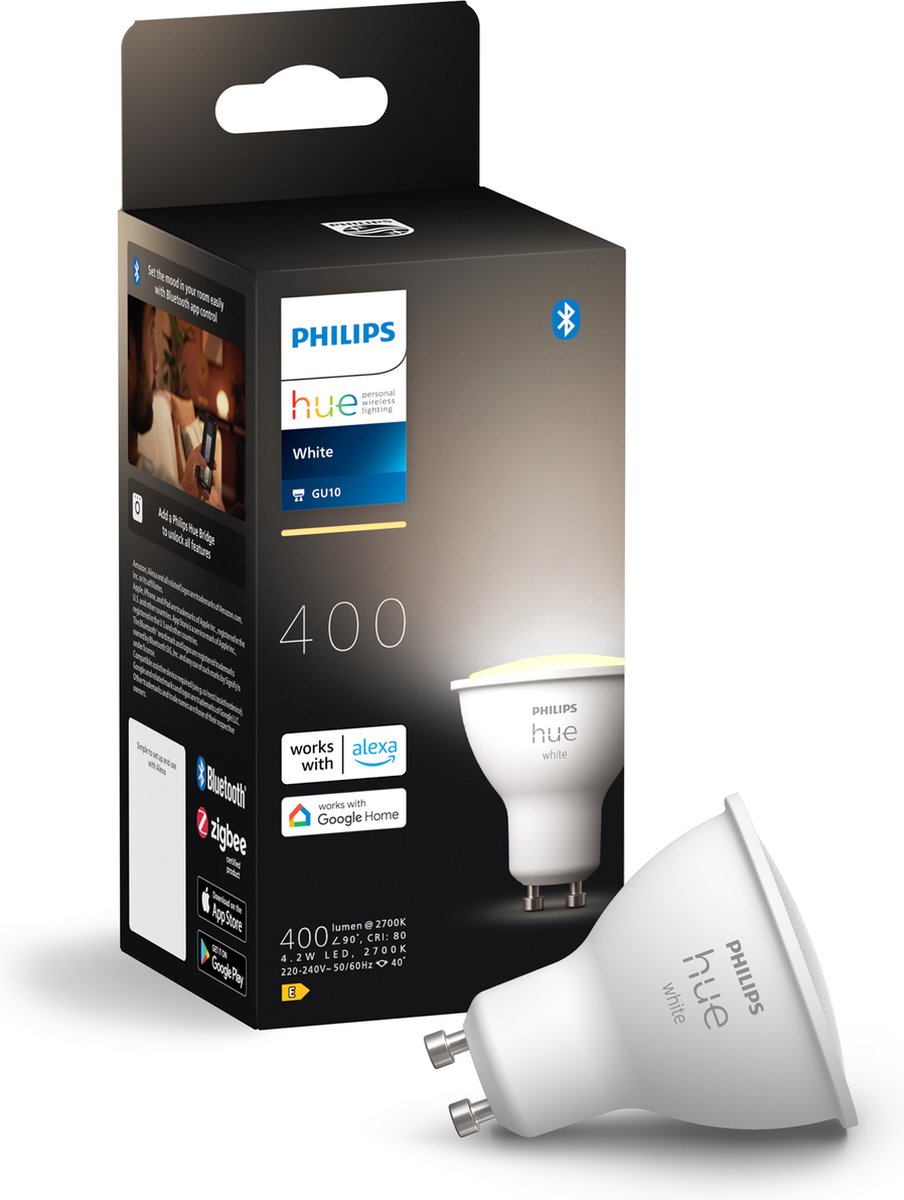 Philips Hue Kylis Wandlamp voor Buiten Up & Down (Zwart) - Buitenlamp - GU10 - Warmwit Licht - Hue White — afbeelding 6