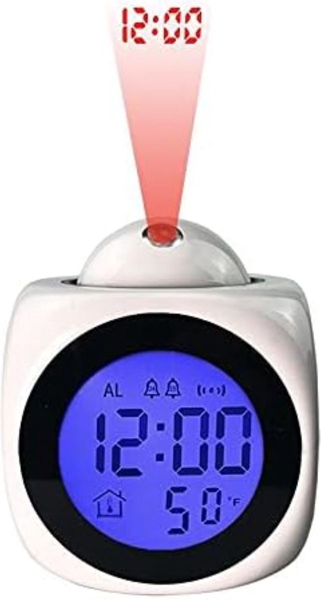 Solacis Wekkerradio Met Projectie - Wekkerradio - Digitale wekker - Wekkerradio kinderen - Wekker met projectie op plafond - Must have!
