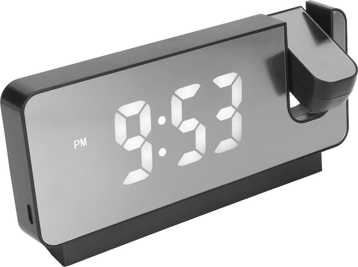 Solacis Wekkerradio Met Projectie - Wekkerradio - Digitale wekker - Wekkerradio kinderen - Wekker met projectie op plafond - Must have!