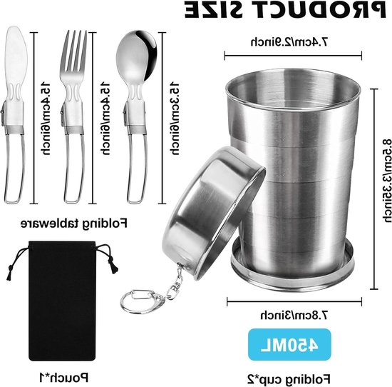 Zouwel Opvouwbare siliconen beker met deksel, BPA-vrij, opvouwbare beker, herbruikbare outdoor opvouwbare beker voor camping/wandelen/picknick/reizen