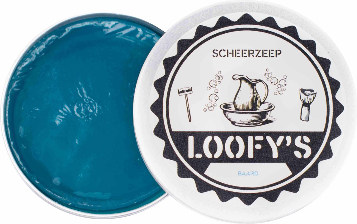 Goedkoopste Loofys® -Voordeelverpakking inclusief bewaarblik- Plasticvrije Scheerzeep voor Mannen - [Dark Blue|citroengras] - Verpakt in Bewaarblik - Plasticvrij & Vegan - Scheer Blok - Loofys