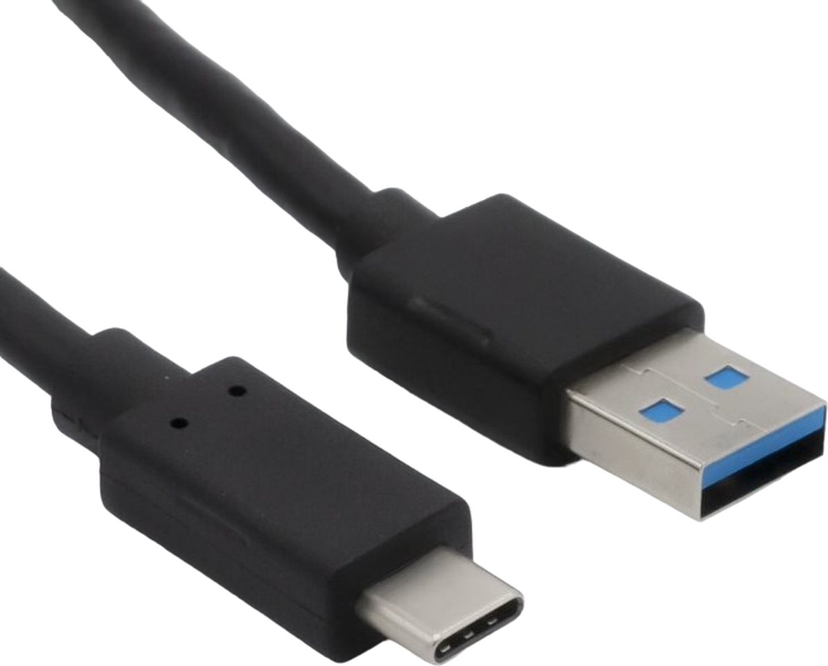 Helos 181542 USB-kabel USB 3.2 Gen 2 (3.1 Gen 2) 1 m USB A USB C Zwart