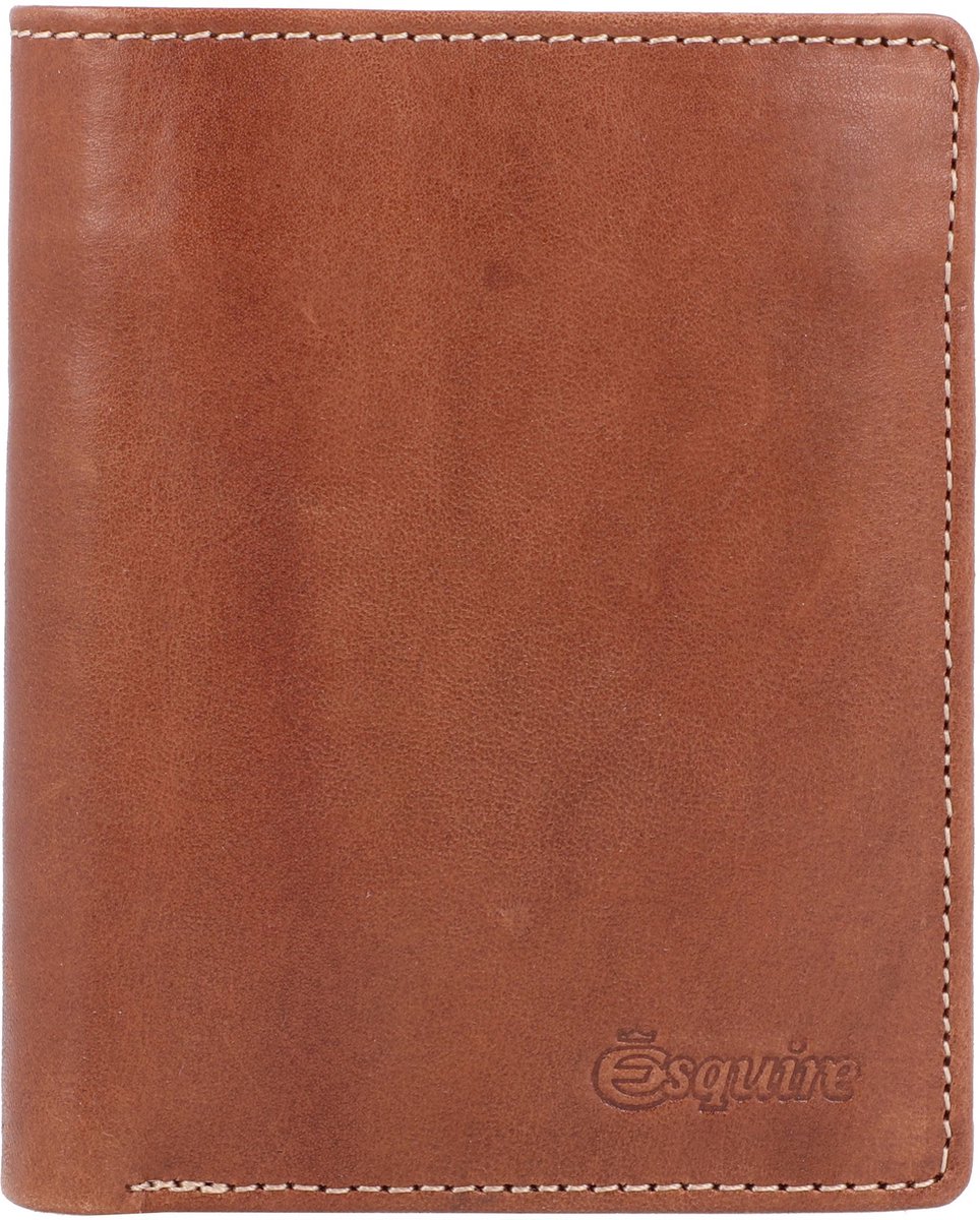 Esquire Portemonnee Denver RFID Wallet Vertical Congnac Bruine