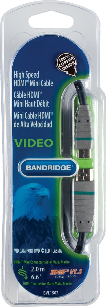 Bandridge BVL1502 audio-/videokabel