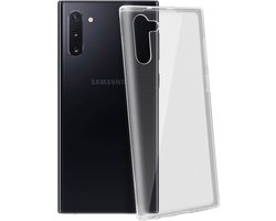 Avizar Hoesje Geschikt voor Galaxy Note 10 Siliconen Flexibel Ultra Dun, Transparant