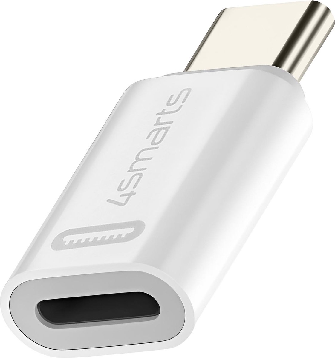 4smarts Apple USB-C naar Apple Lightning Adapter 27W PD Wit (2-Pack)