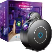Beauve Sterrenhemel Sterren Projector Lamp voor Kinderen & Volwassenen - Galaxy Nachtlampje - Star Projectorlamp - Sterrenprojector Verlichting - Zwart